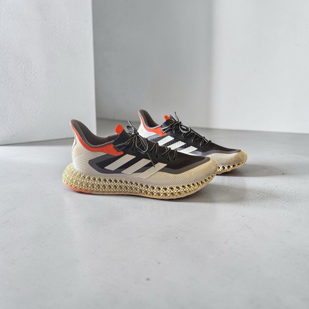 adidas 4DFWD 2 M Running Shoes GX9250 Black White Orange Mesh Breathable Sz 12.5